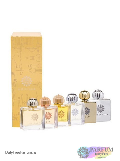 Набор парфюмерной воды Amouage Classic (Gold, Dia, Ciel, Real, Jubile, Beloved), 6x7,5 мл, Для Женщин