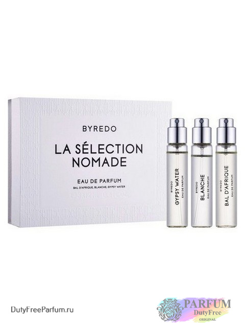 Набор Парфюмерной воды Byredo Parfums (Bal`d Afrique, Blanche, Gypsy) 3x12 мл, Унисекс